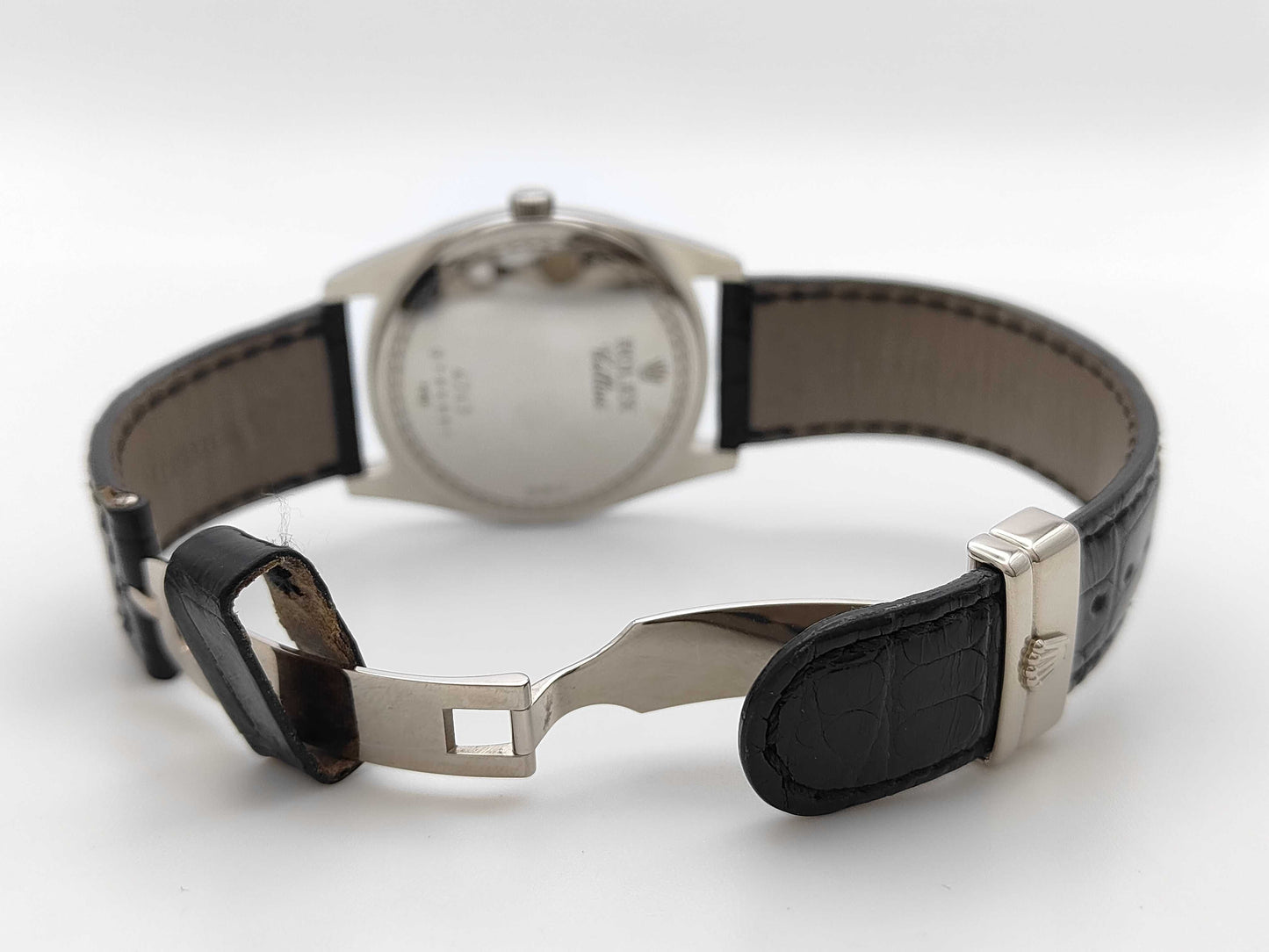 4243/9 D786881 Hand-Wound Black Dial K18 Men's Watch