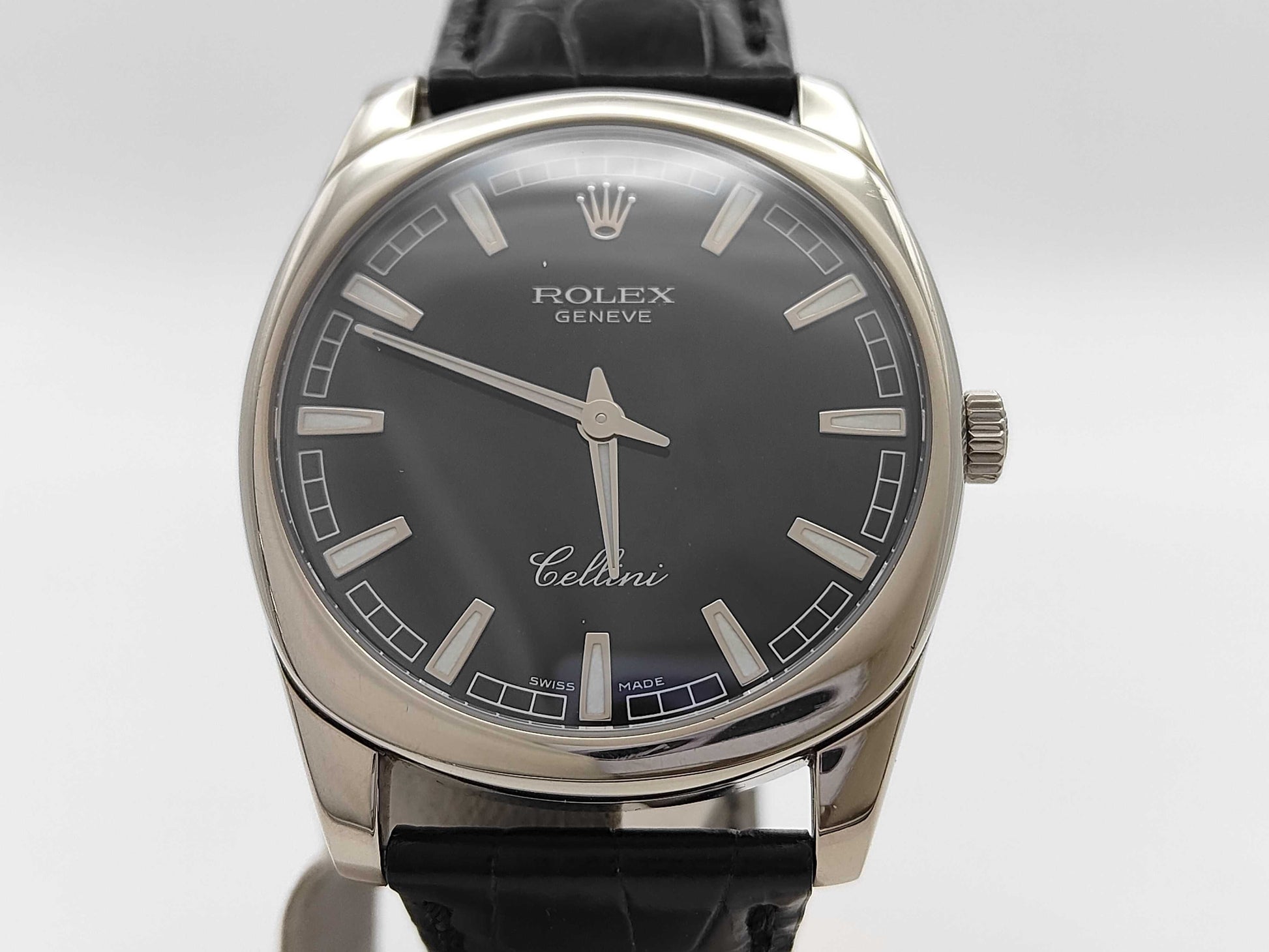 4243/9 D786881 Hand-Wound Black Dial K18 Men's Watch