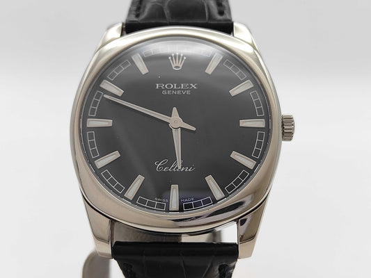 4243/9 D786881 Hand-Wound Black Dial K18 Men's Watch