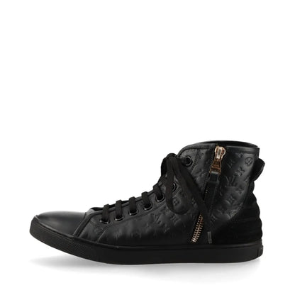 LOUIS VUITTON High-Top Sneakers 35.5 MS0183 Monogram LV Logo Sneakers