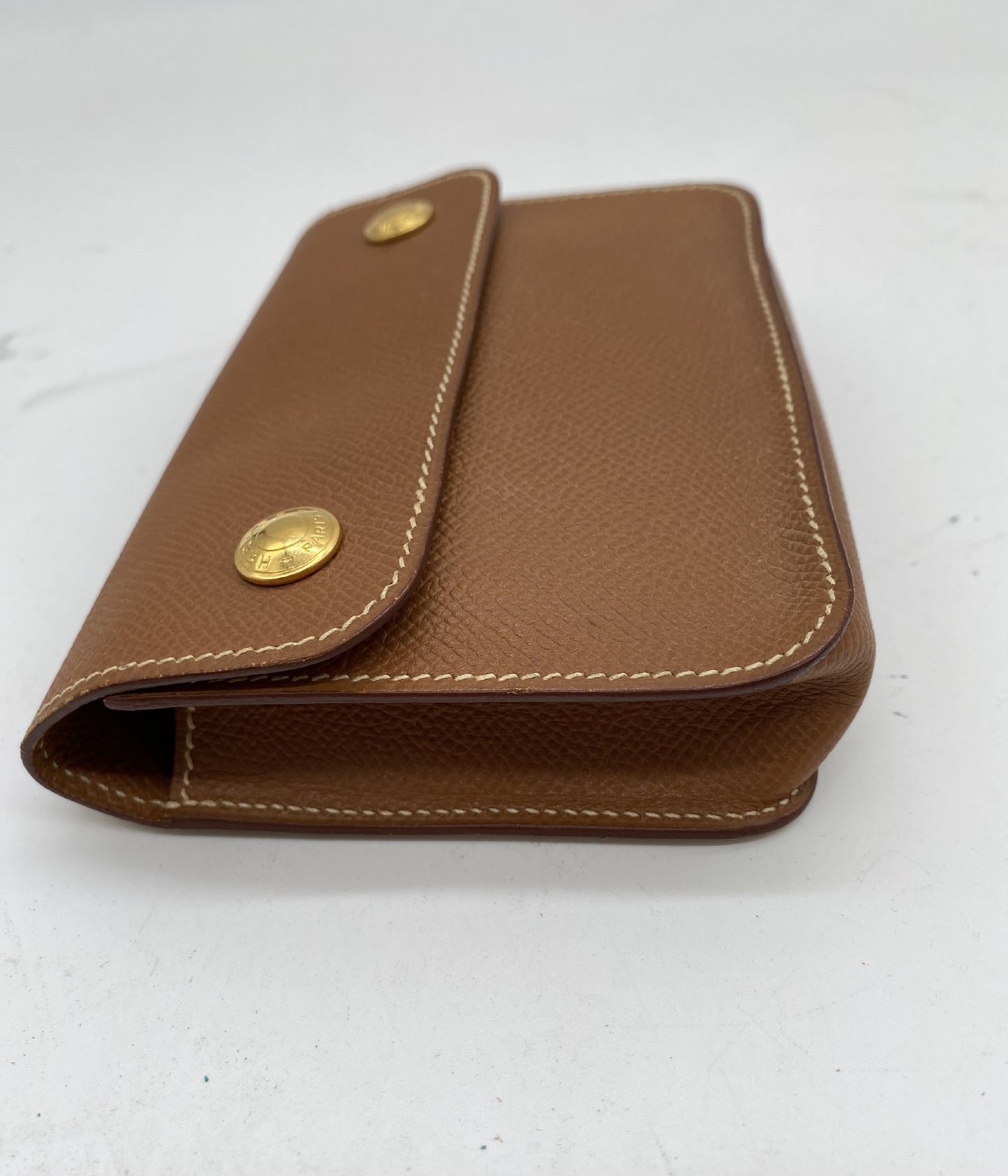 HERMES Pochette Green Kushbel Shoulder Bag