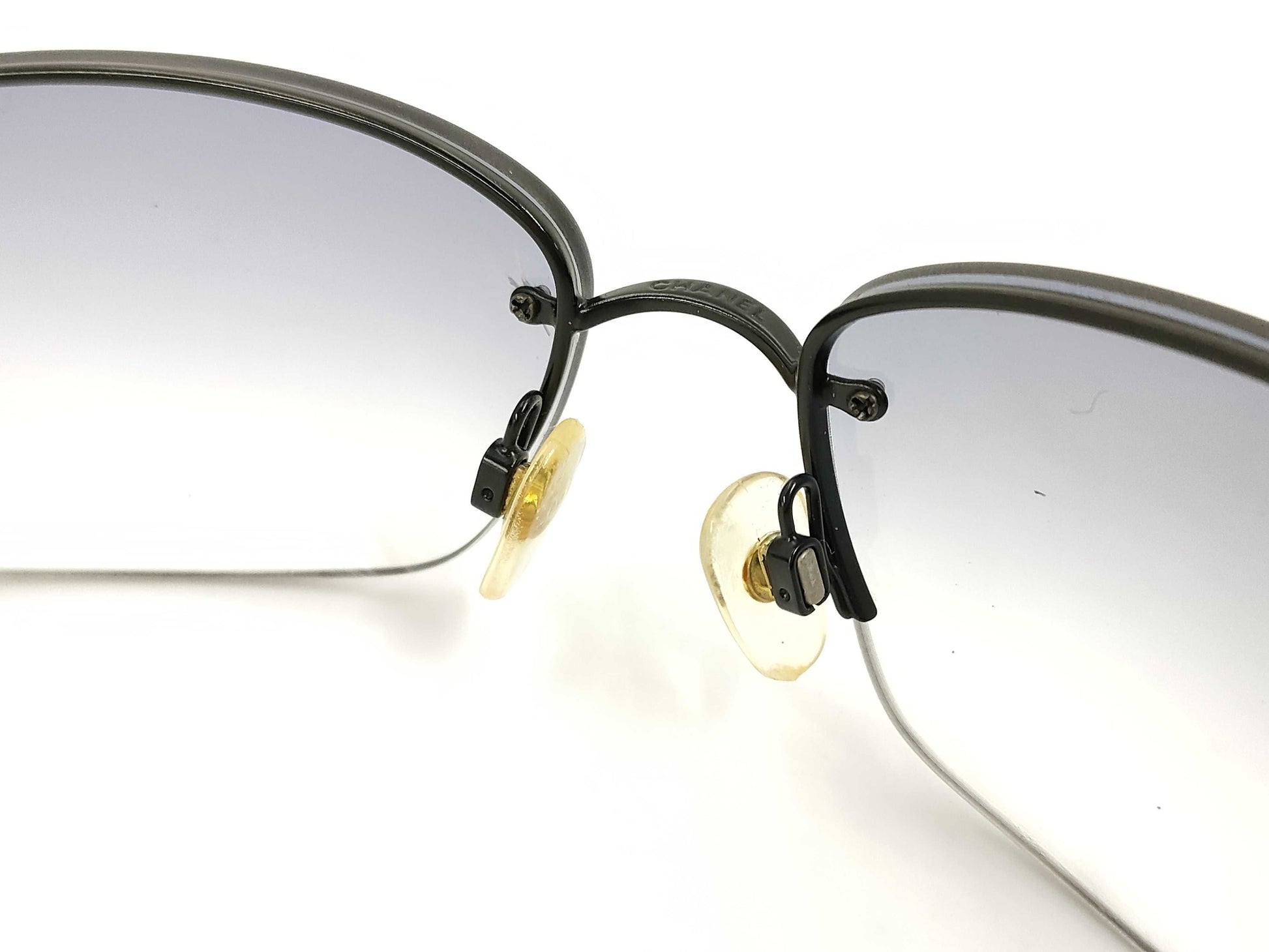 CHANEL Cocomark Rimless Sunglasses with Stone Sunglasses Sunglasses