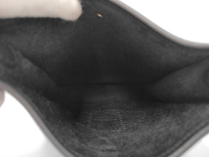 HERMES Evelyn 16 Black Shoulder Bag Tryon Clemence SV Hardware W Engraved Shoulder Bag