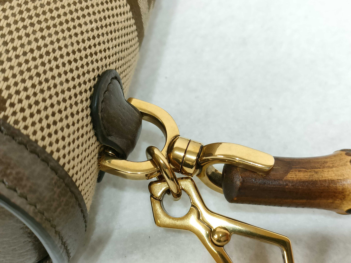GUCCI Bamboo Gucci Jumbo GG Bamboo Bag Shoulder Bag