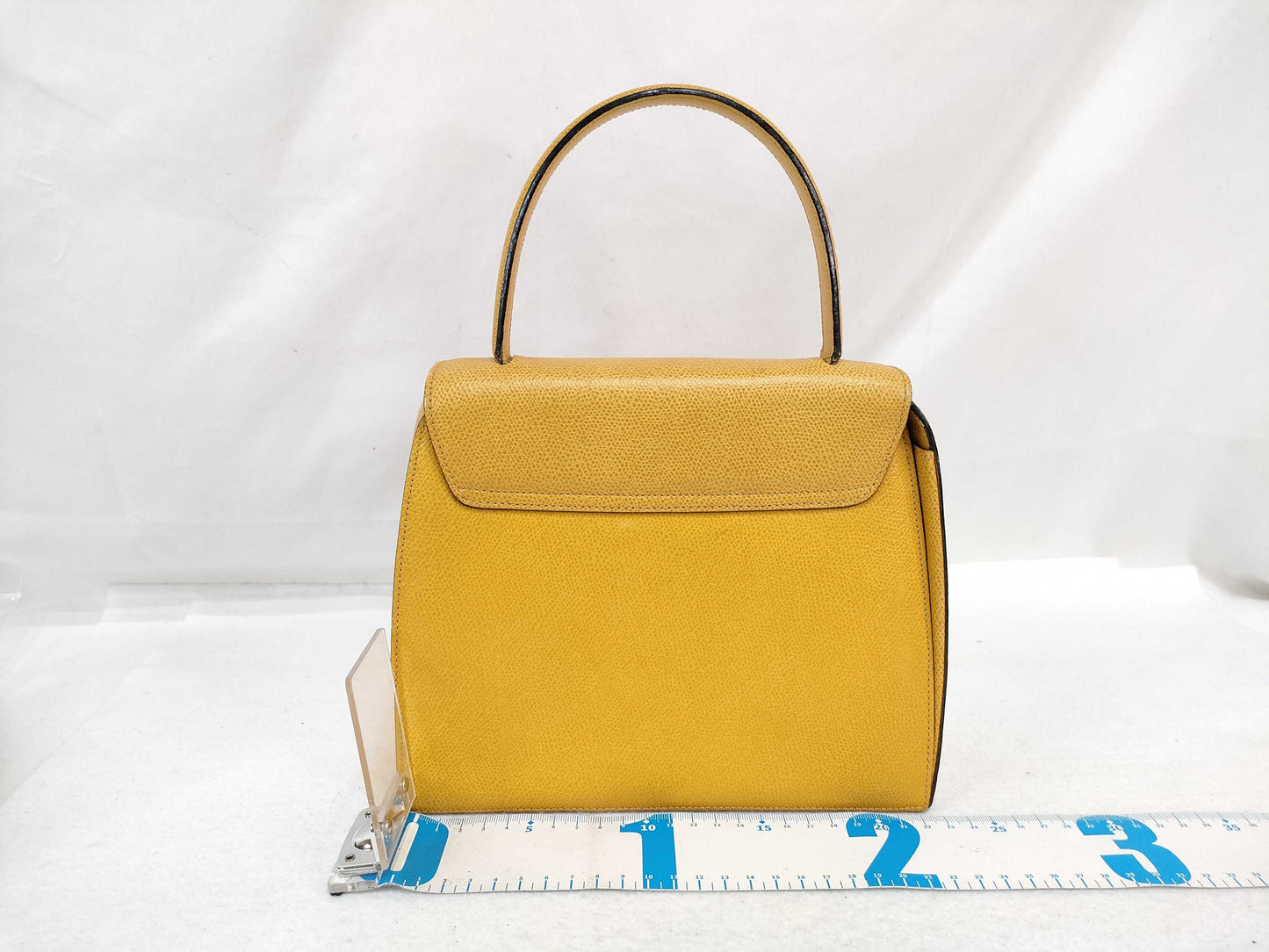 CELINE Celine Top Handle Purse Yellow Handbag