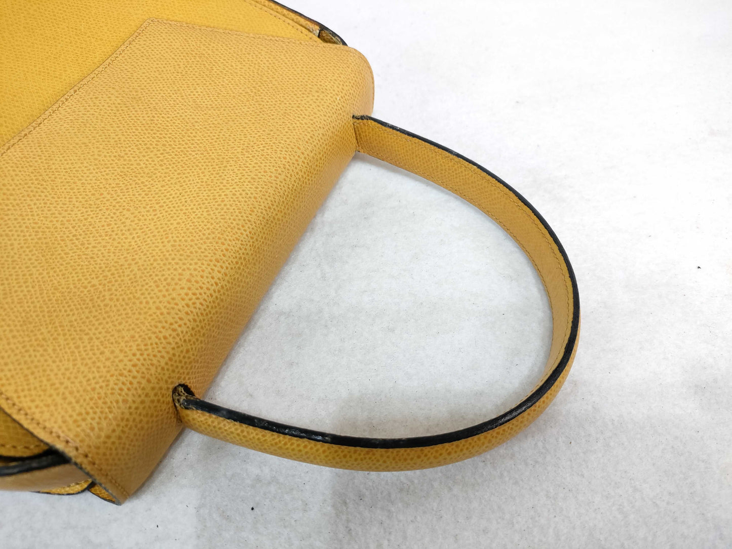 CELINE Celine Top Handle Purse Yellow Handbag