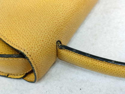 CELINE Celine Top Handle Purse Yellow Handbag