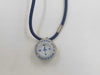 LOUIS VUITTON Louis Vuitton Compass Necklace Choker Vuitton Cup 2000 Blue Necklace with Box