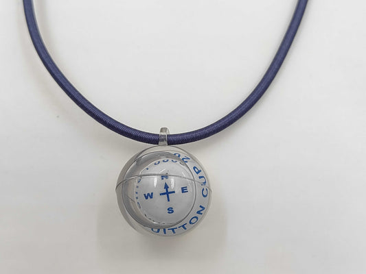 LOUIS VUITTON Louis Vuitton Compass Necklace Choker Vuitton Cup 2000 Blue Necklace