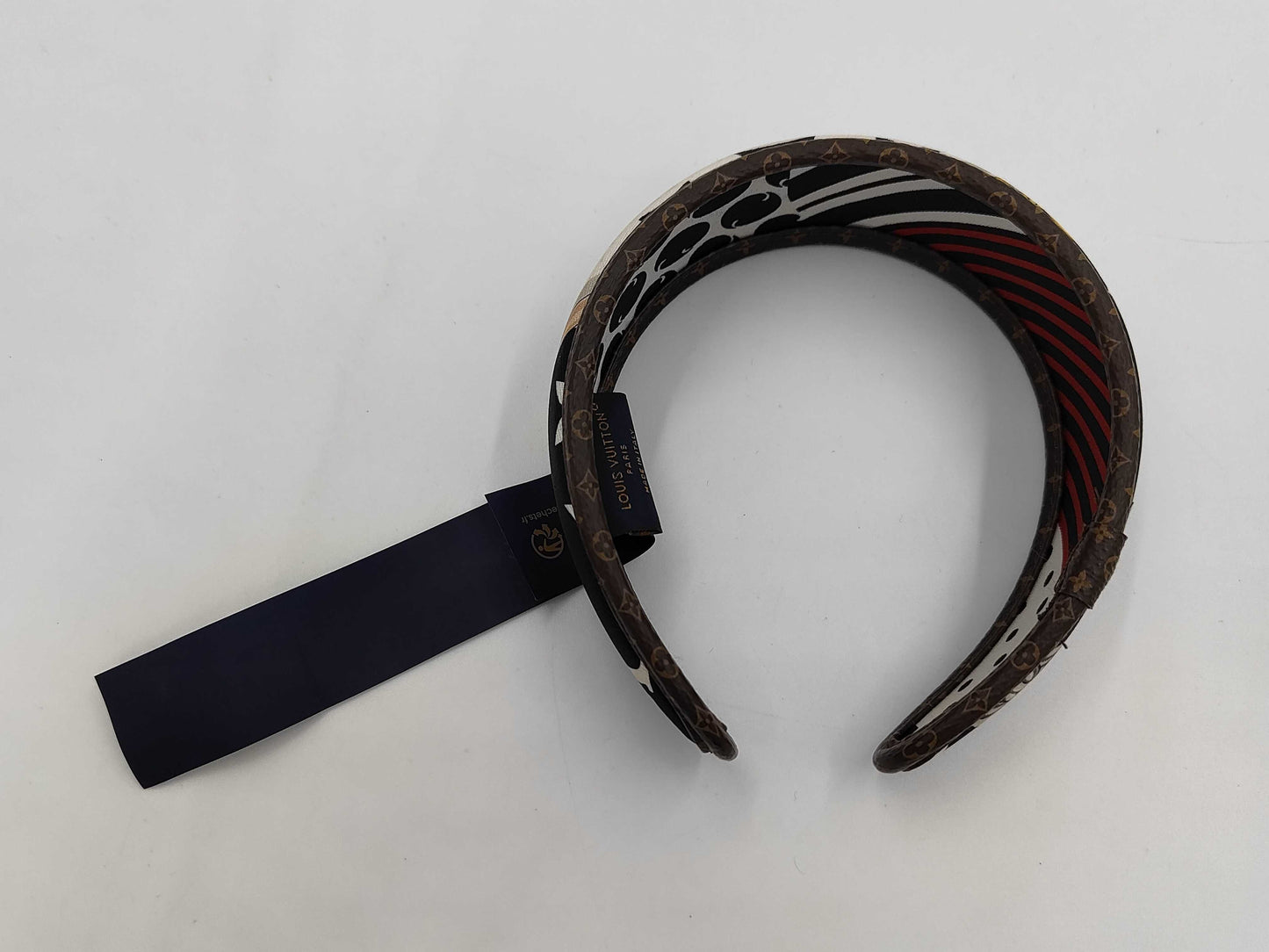 LOUIS VUITTON Louis Vuitton Be-Mindful Silk Headband Monogram M77394 Tagged Hair Accessories Hair Accessories