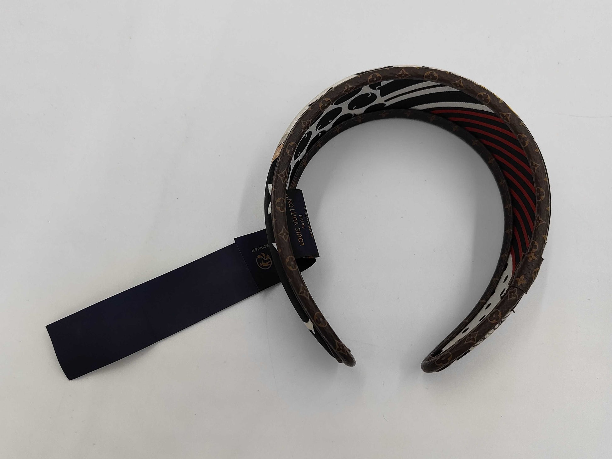 LOUIS VUITTON Louis Vuitton Be-Mindful Silk Headband Monogram M77394 Tagged Hair Accessories Hair Accessories