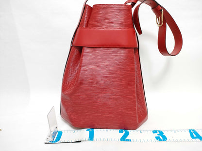 LOUIS VUITTON Epi Vuitton Sack DePaul GM Red Bag Shoulder Bag