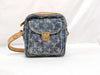LOUIS VUITTON Monogram Denim Vuitton Camera Bag Denim Blue Shoulder Bag