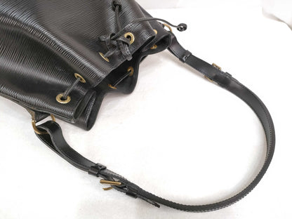 LOUIS VUITTON Epi Vuitton Petit Noe Epi Black Handbag
