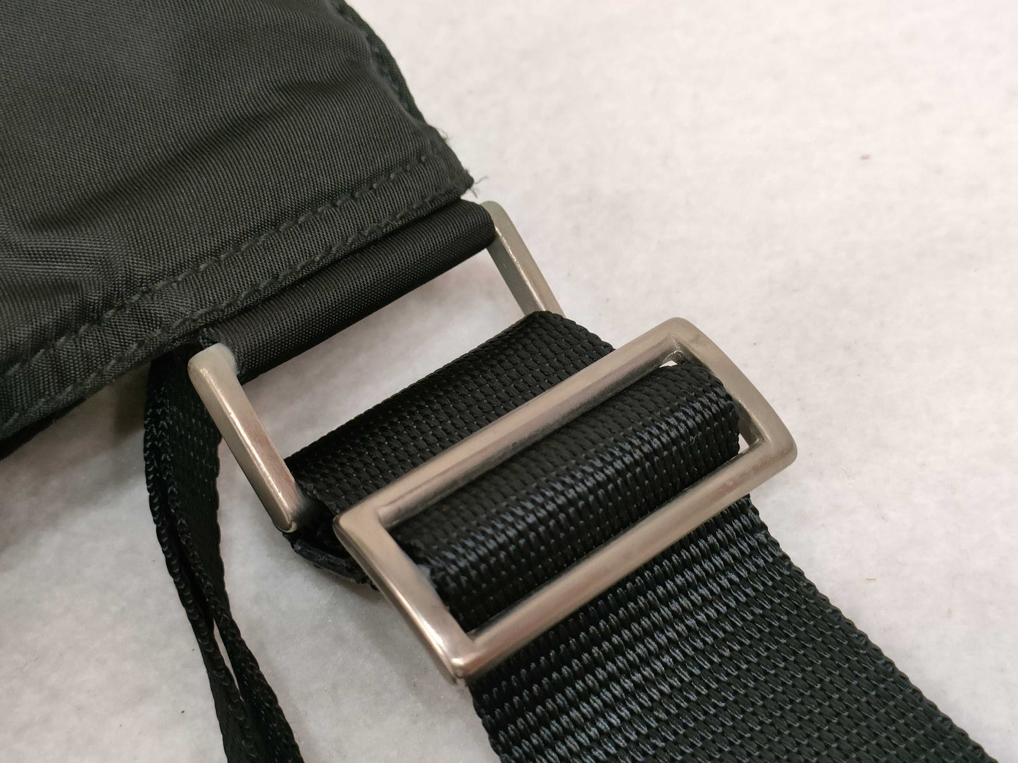 PRADA Nylon Prada Shoulder Bag Nylon Black Card Bag Shoulder Bag