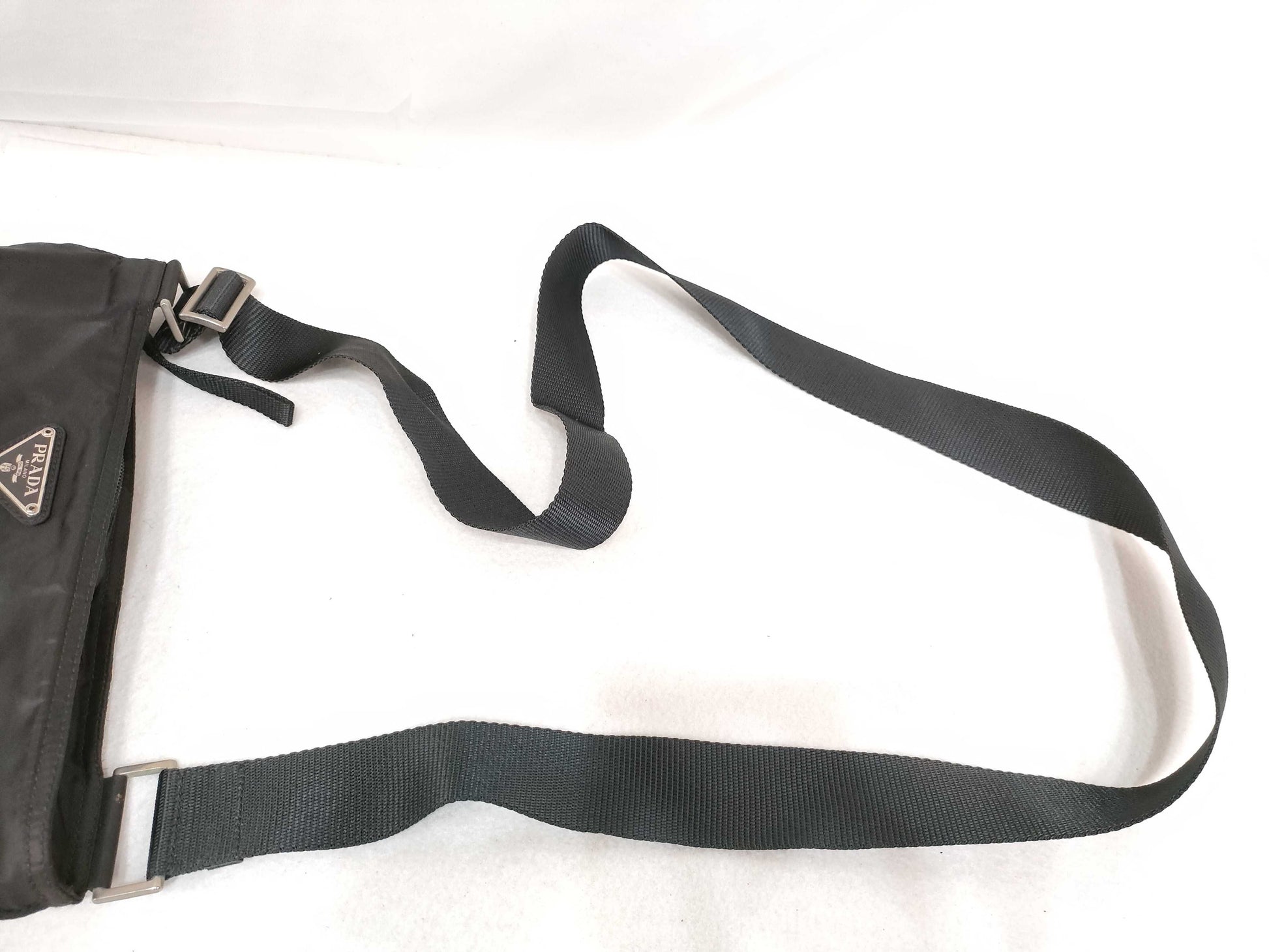 PRADA Nylon Prada Shoulder Bag Nylon Black Card Bag Shoulder Bag