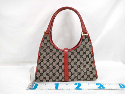 GUCCI GG Canvas Gucci Handbag Red Handbag
