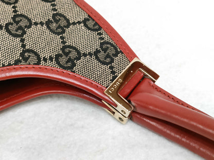 GUCCI GG Canvas Gucci Handbag Red Handbag