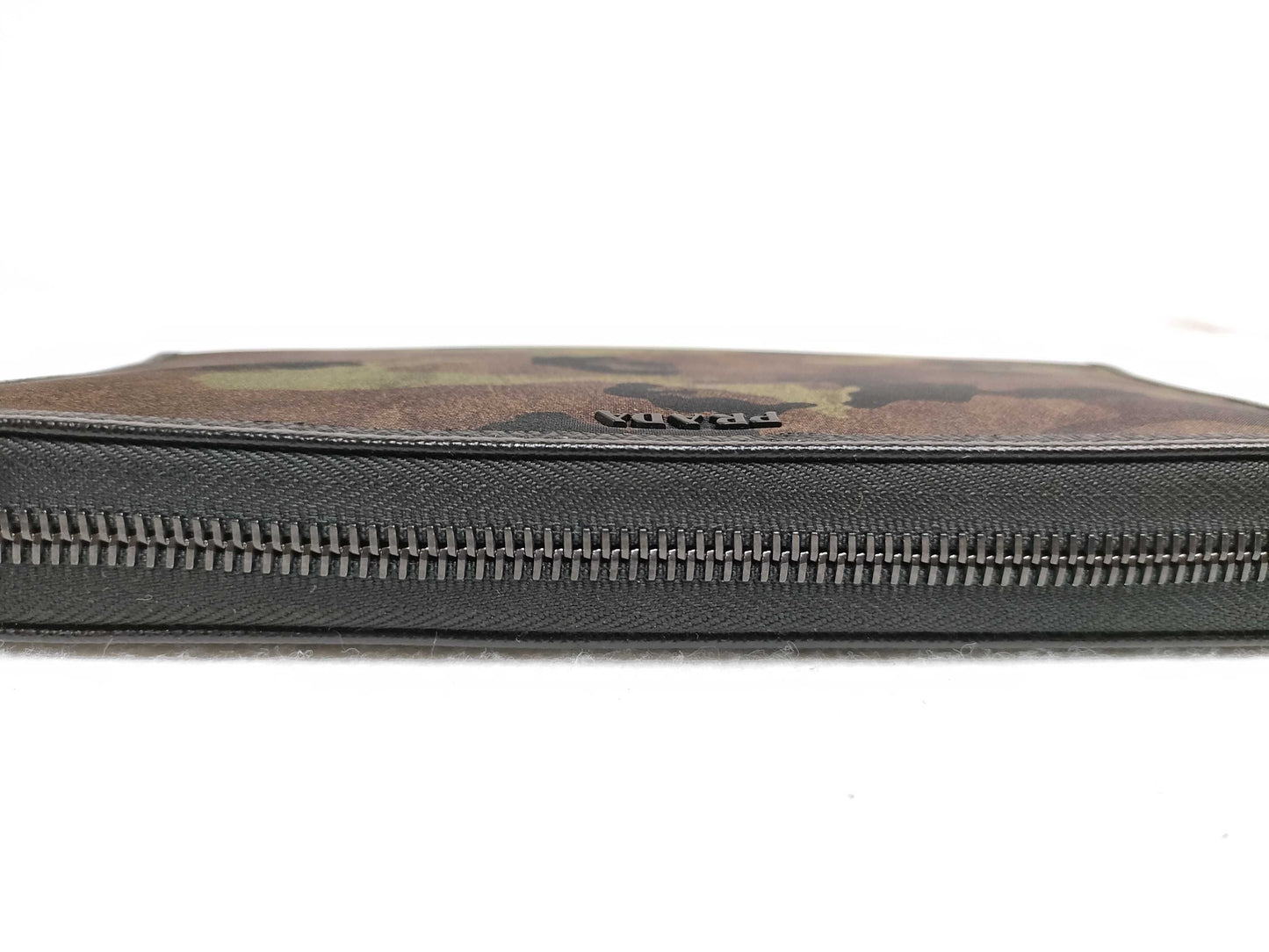 PRADA Wallet Khaki Galler Box Wallet