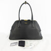 PRADA Soft Grain Leather Tote Bag 1BG522_2CYS_F0002_V_OOO Black Black Gold Fittings RFID Tag Tote Bag