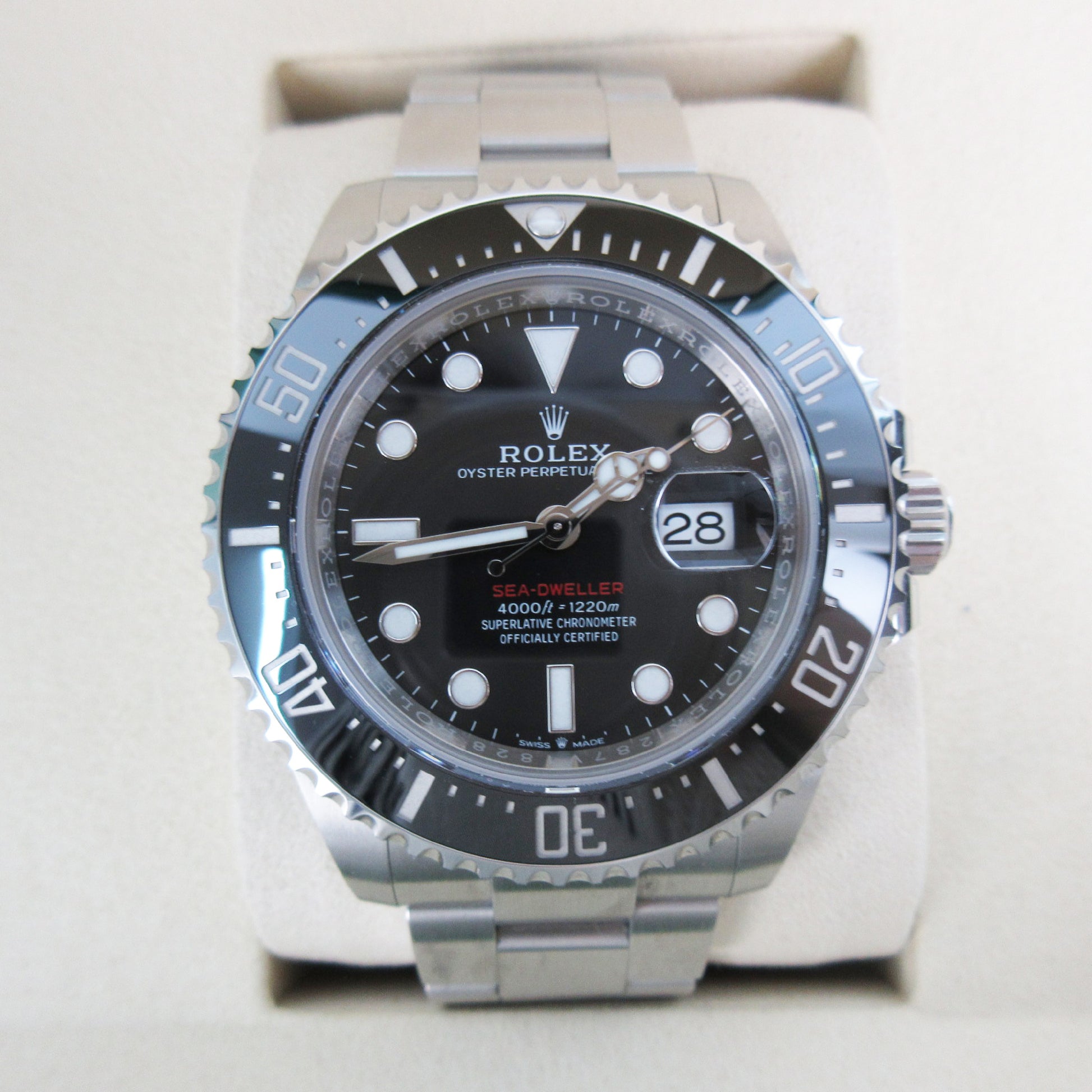 ROLEX 126600 287V1828 Black Dial Oyster Breath Men's Watch