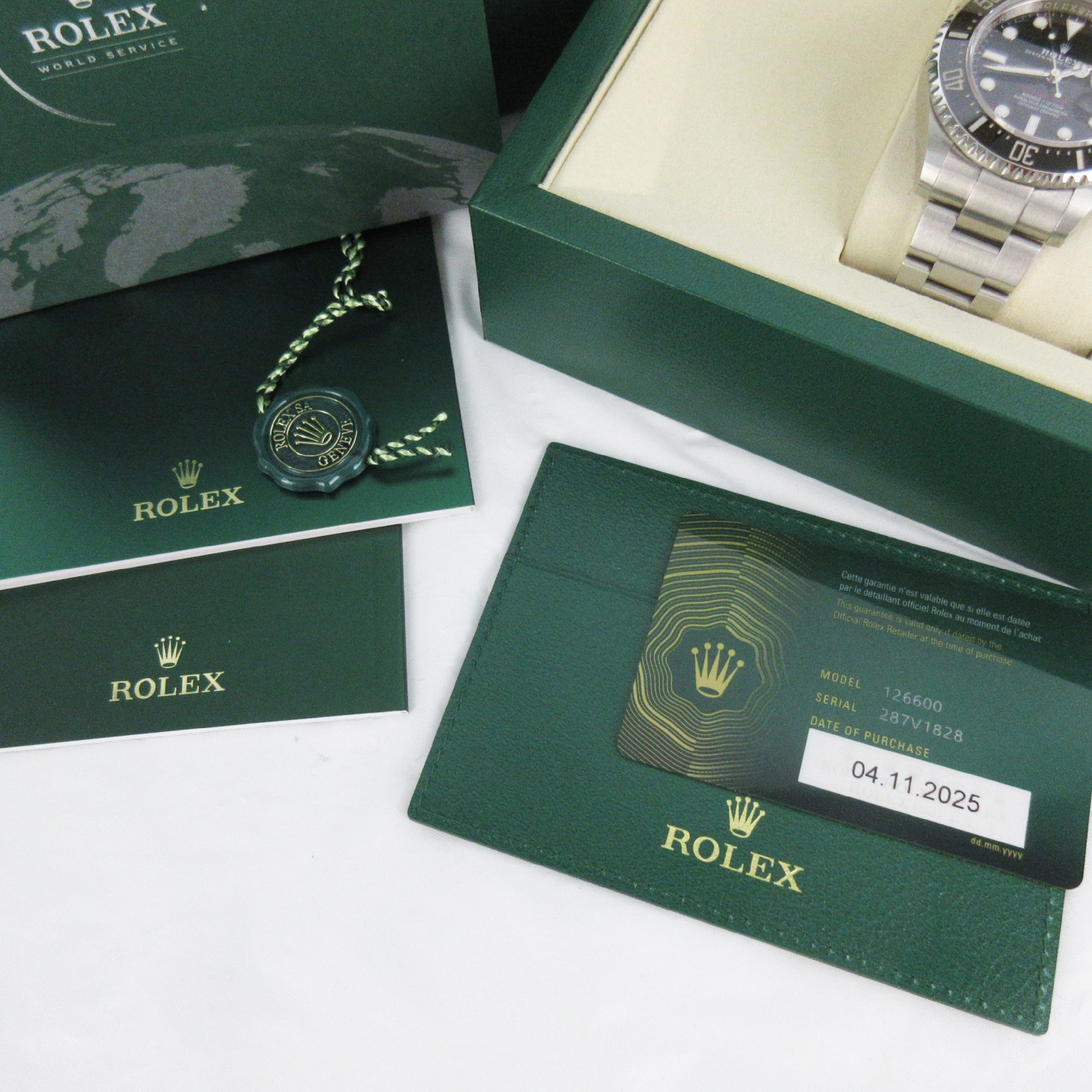 ROLEX 126600 287V1828 Black Dial Oyster Breath Men's Watch