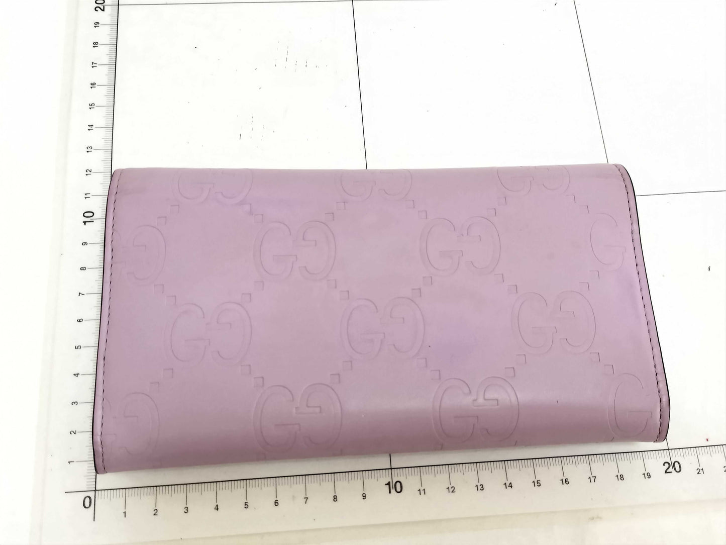 GUCCI Gucci Long Wallet Jumbo GG Pink Wallet