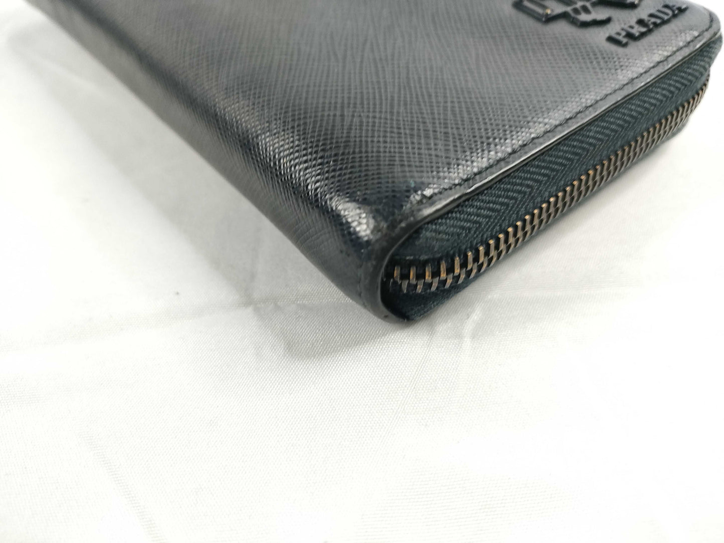 PRADA Long Wallet Porter Leather Wallet