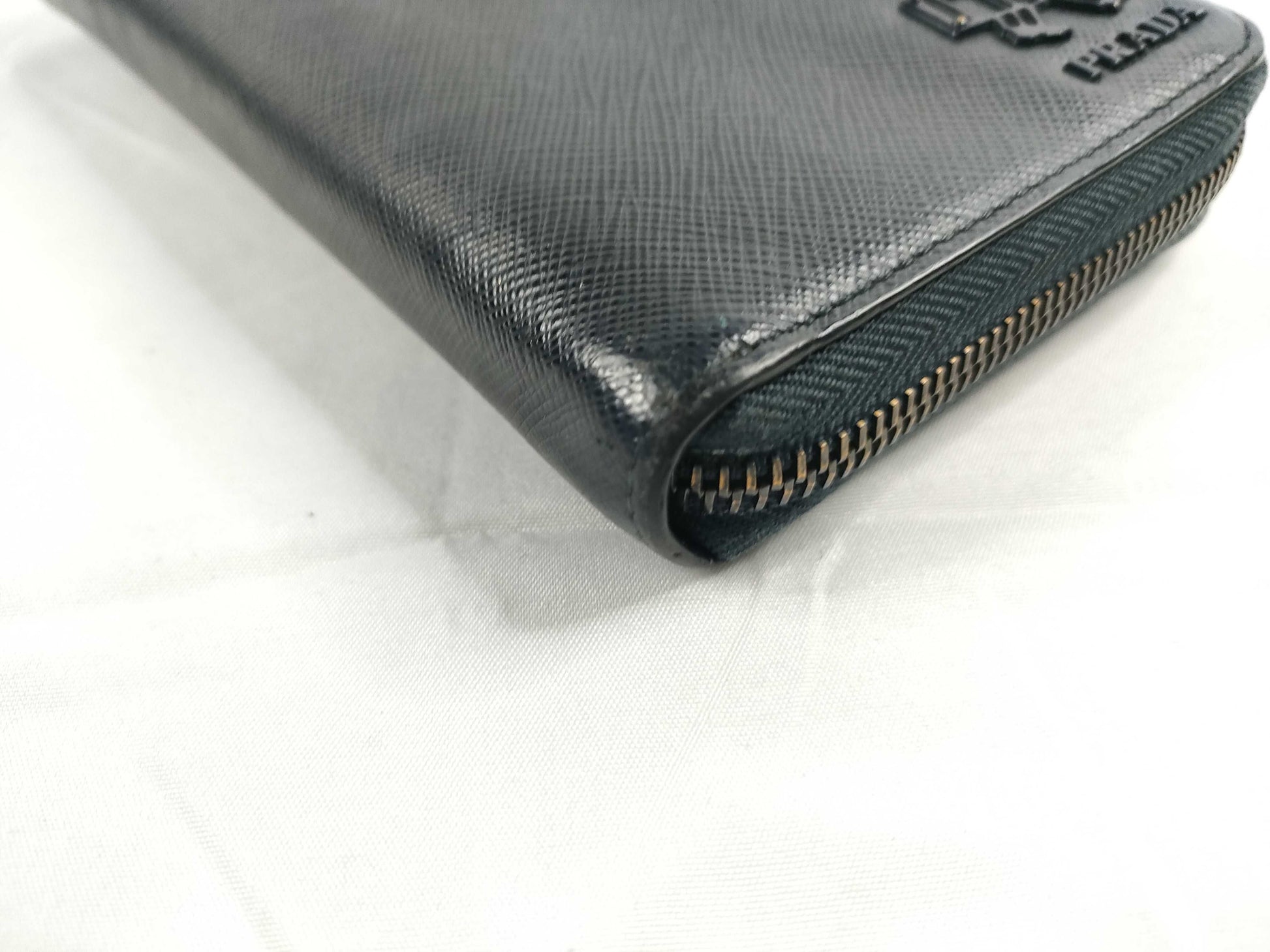 PRADA Long Wallet Porter Leather Wallet