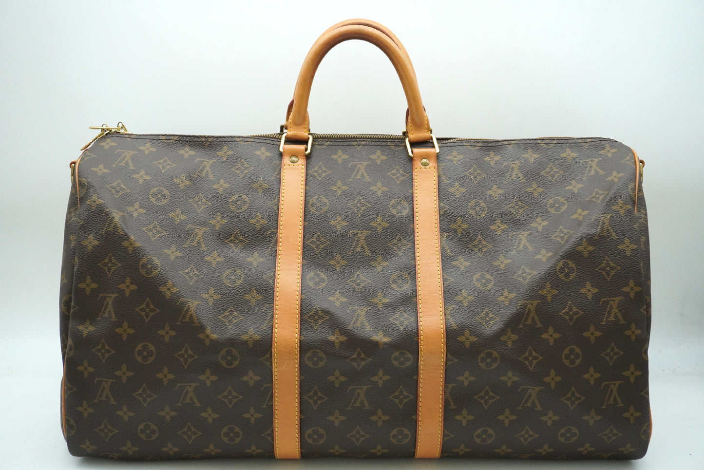 LOUIS VUITTON Monogram Keepol Vantriere 55 M41414 Shoulder Strap Boston Bag