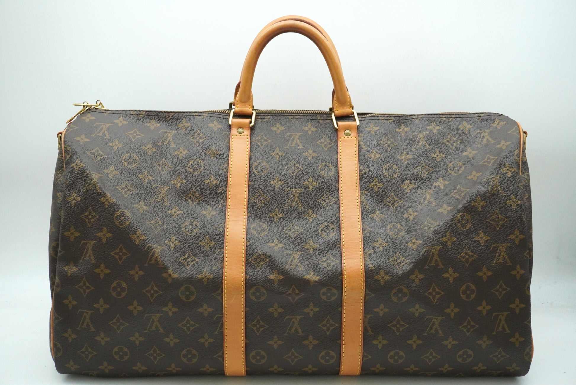LOUIS VUITTON Monogram Keepol Vantriere 55 M41414 Shoulder Strap Boston Bag