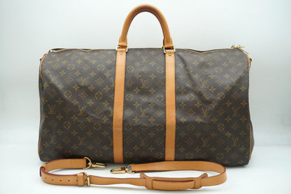 LOUIS VUITTON Monogram Keepol Vantriere 55 M41414 Shoulder Strap Boston Bag