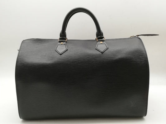 LOUIS VUITTON Epi Speedy 35 M42992 Noir Handbag