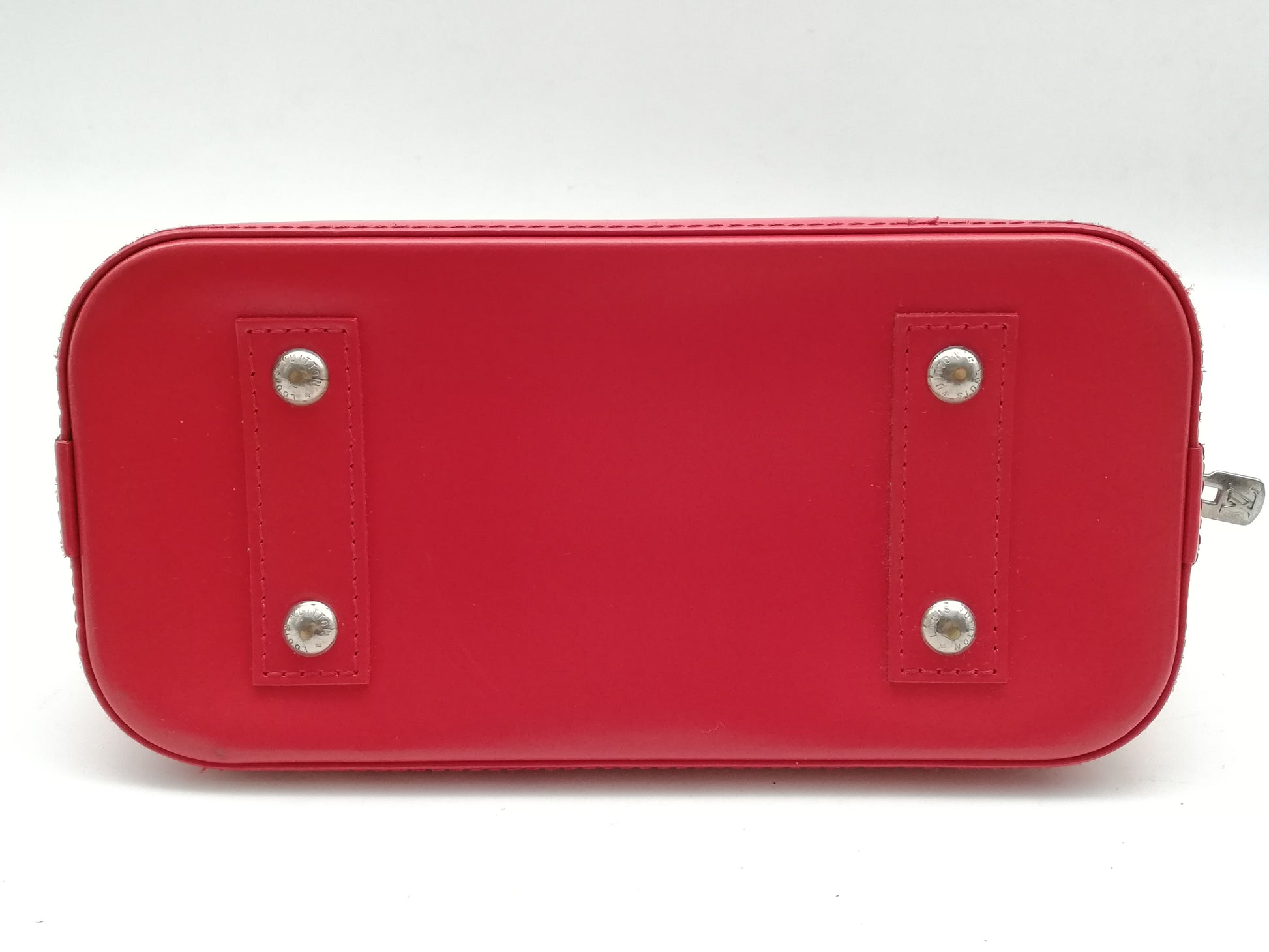 LOUIS VUITTON Epi Alma BB M41160 Shoulder Strap Crochet Padlock Handbag