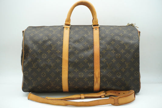 LOUIS VUITTON Monogram Key Polbangliere 50 M41416 Shoulder Strap Boston Bag