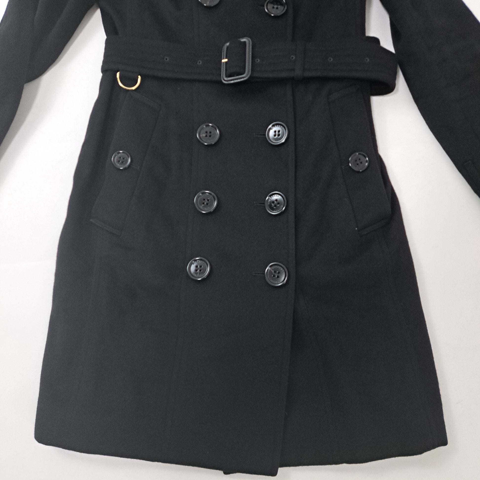 BURBERRY LONDON Burberry SANDRINGHAM Trench Coat, Excellent Condition, 100% Cashmere, Size 175