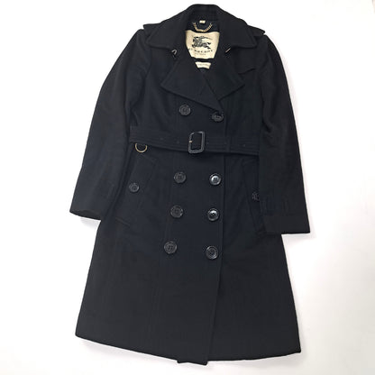 BURBERRY LONDON Burberry SANDRINGHAM Trench Coat, Excellent Condition, 100% Cashmere, Size 175