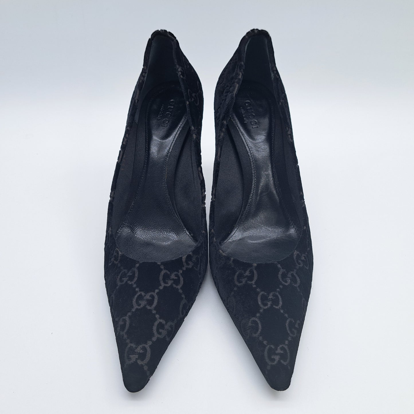 GUCCI GUCCI Bamboo Pumps Size 37 All-Over Print Pumps