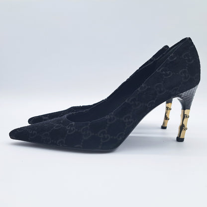 GUCCI GUCCI Bamboo Pumps Size 37 All-Over Print Pumps