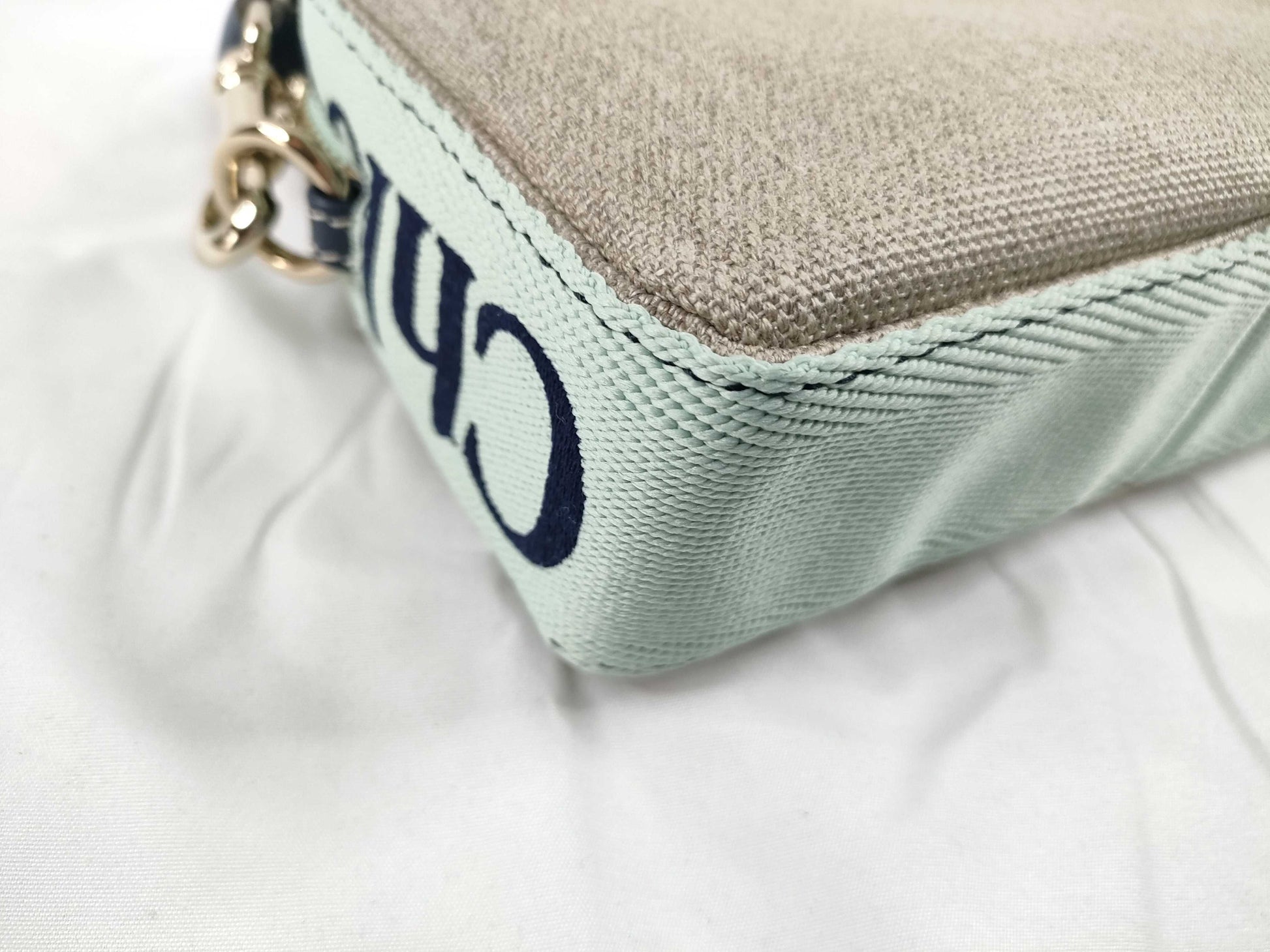 chloe Chloe Woody Belt Bag Belt Bag Body Bag Handbag Woody Canvas Blue Bag