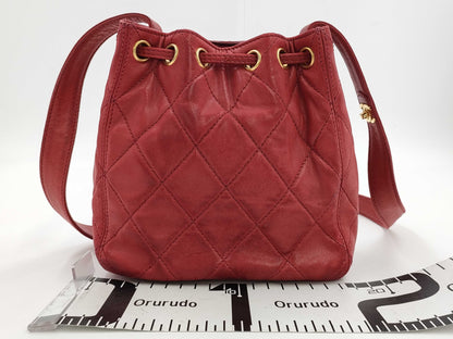 CHANEL Drawstring Shoulder Bag with Seal Bag