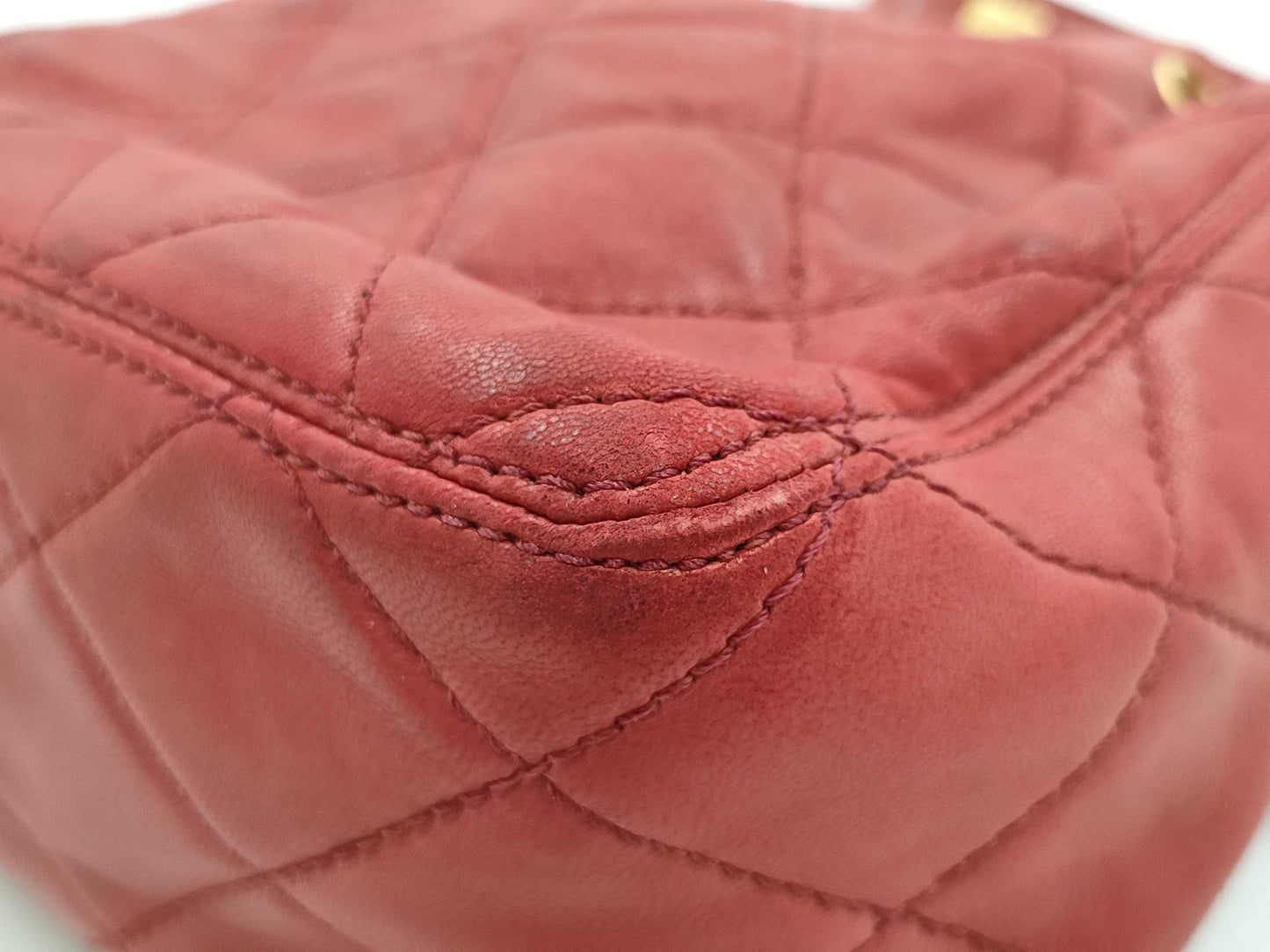 CHANEL Drawstring Shoulder Bag with Seal Bag