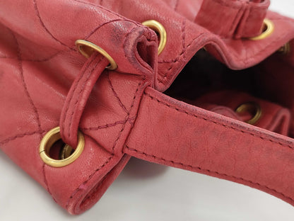 CHANEL Drawstring Shoulder Bag with Seal Bag