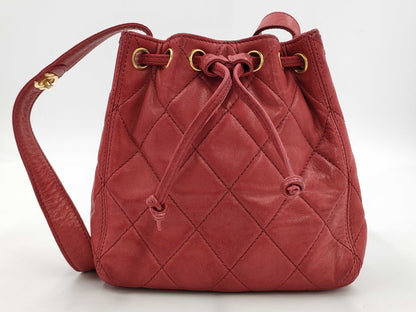 CHANEL Drawstring Shoulder Bag with Seal Bag