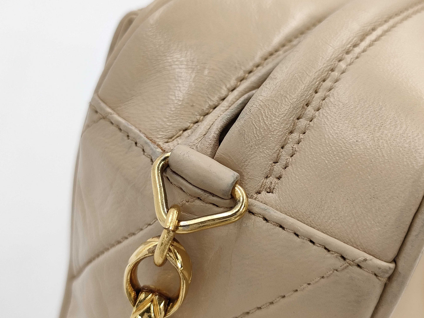 CHANEL Fringed Chain Shoulder Bag with Seal