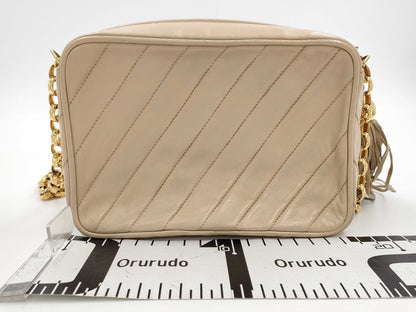 CHANEL Fringed Chain Shoulder Bag with Seal