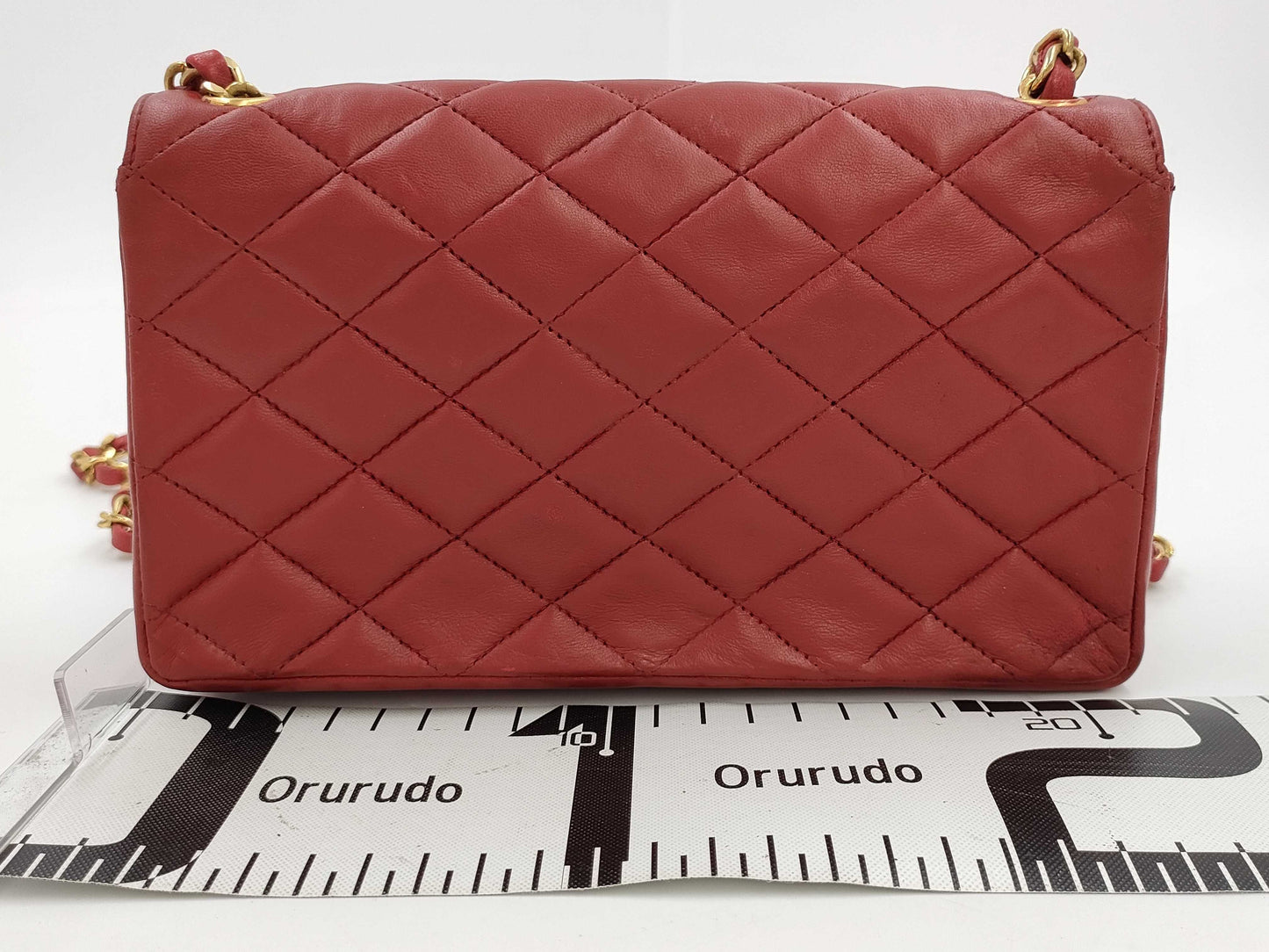 CHANEL Matlassse Lambskin Chain Shoulder Seal Bag