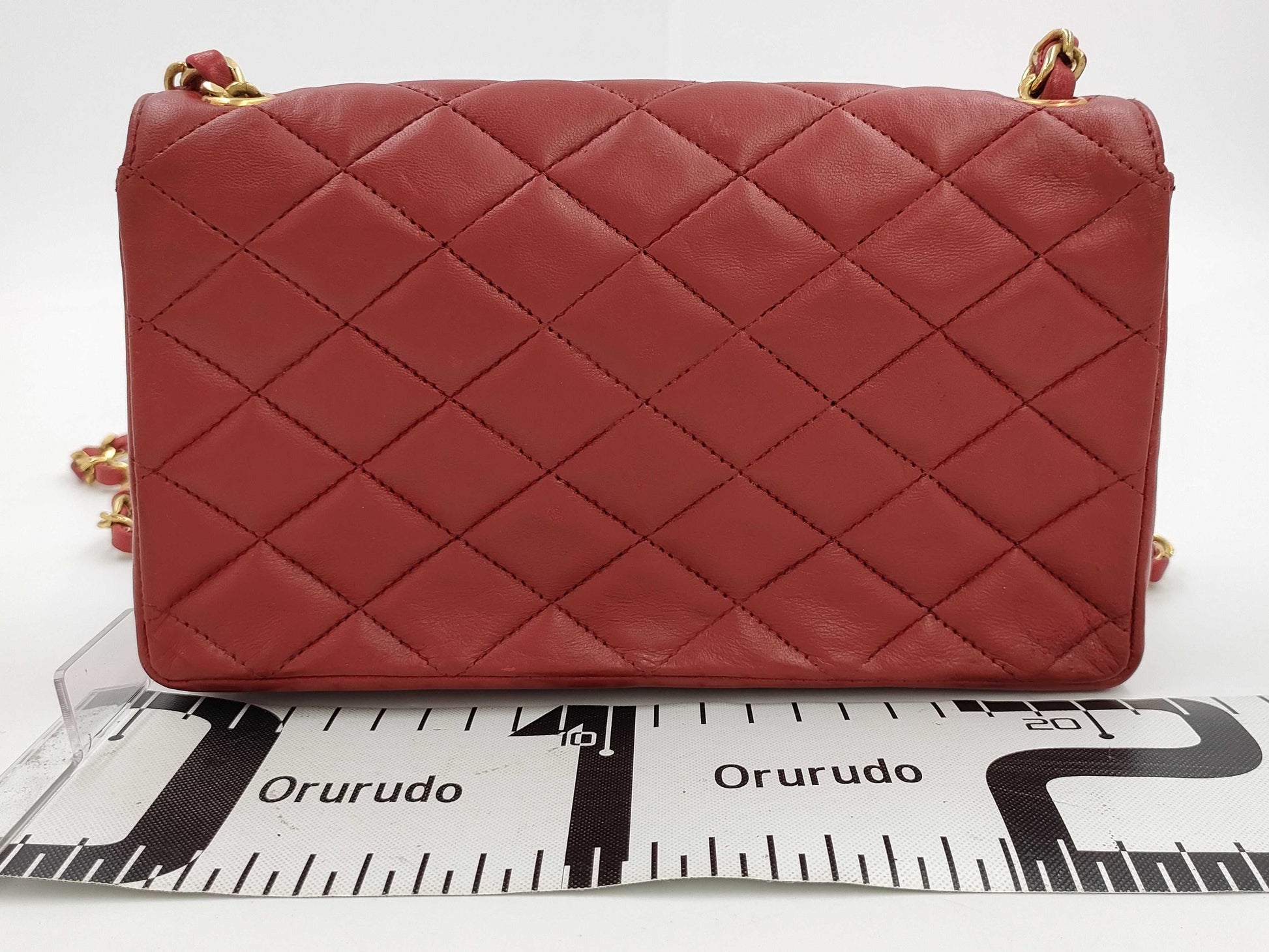 CHANEL Matlassse Lambskin Chain Shoulder Seal Bag