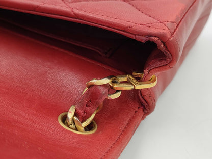 CHANEL Matlassse Lambskin Chain Shoulder Seal Bag