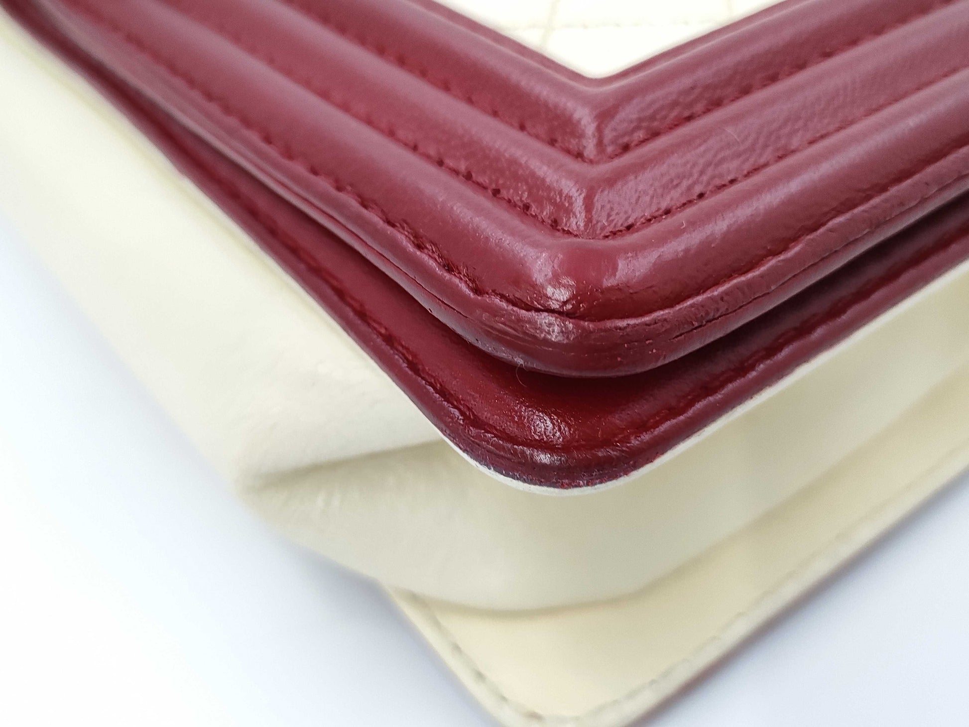 CHANEL Boy Chanel Matlasse Lamb Skin Bao Color Chain Shoulder Shoulder Bag